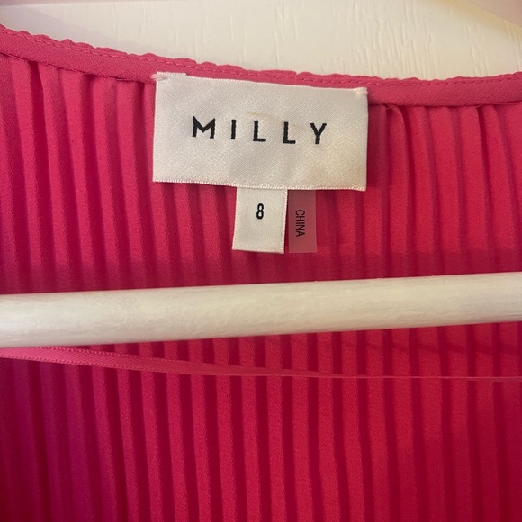 Milly Elle pleated fit and flare dress - Picture 3 of 4